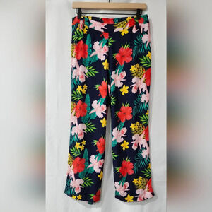 Soft Surroundings Womens Tropical Gauzy Pant Size PS Floral Coconut Girl Beach‎